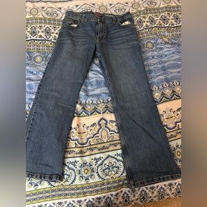 Men’s Wrangler 32 x 28 Classic Boot fit dark stone wash jeans new without tags.